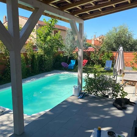 Toulouse Metropole Chambre Privée de Luxe - SDB WC privée Terrasse Piscine Aqua Bike Privées Cugnaux Exterior foto