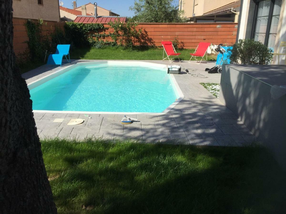Toulouse Metropole Chambre Privée de Luxe - SDB WC privée Terrasse Piscine Aqua Bike Privées Cugnaux Exterior foto